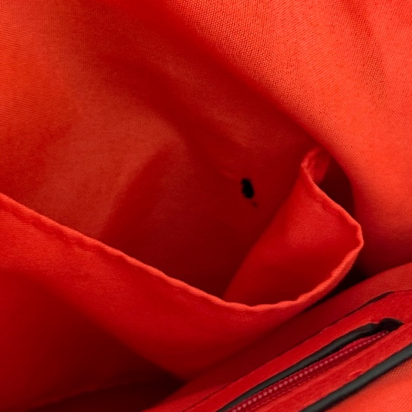 Bebe Fabiola Mini Dome Purse Ruby Red & Black - Picture 12 of 12